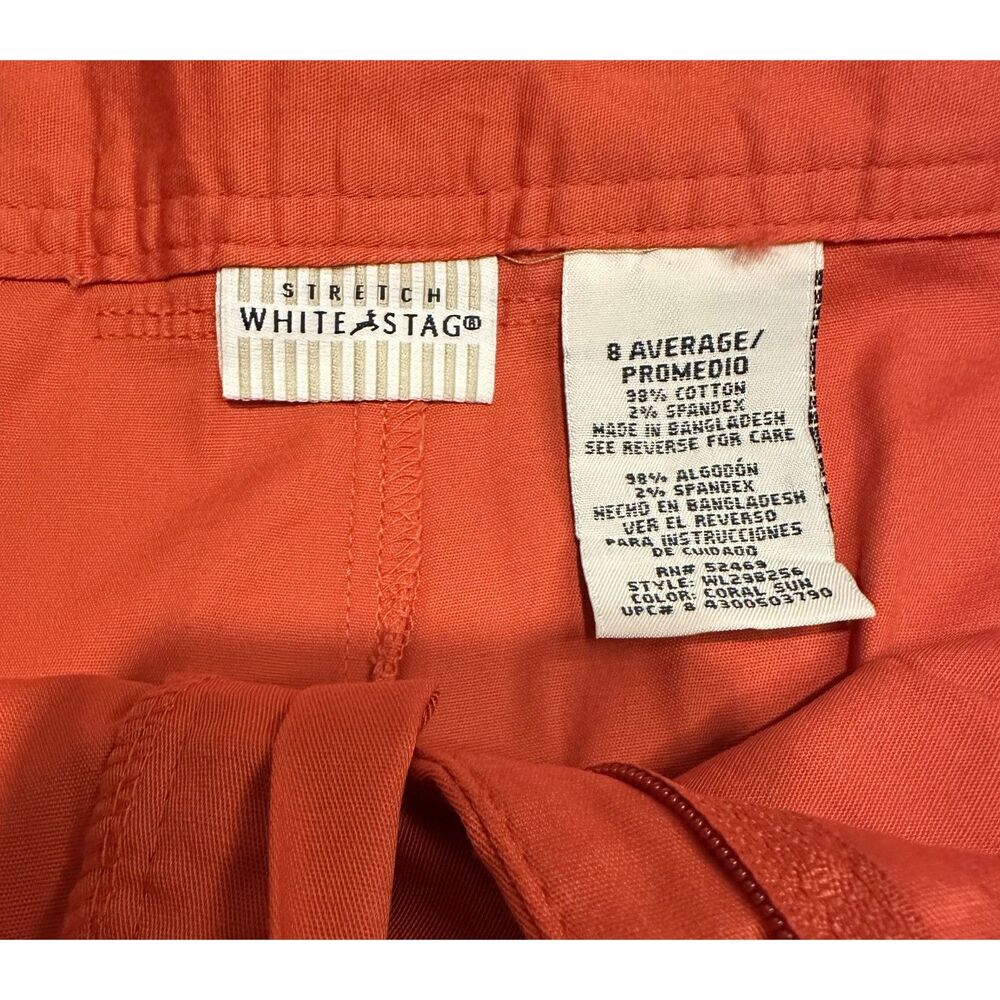 White Stag Skort Red/Orange Womens Size 8 Pockets - Picture 6 of 6